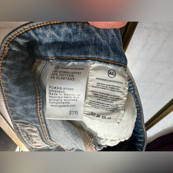 AG jeans Mari High Rise Straight Leg Jean Size 27R - Picture 2 of 4